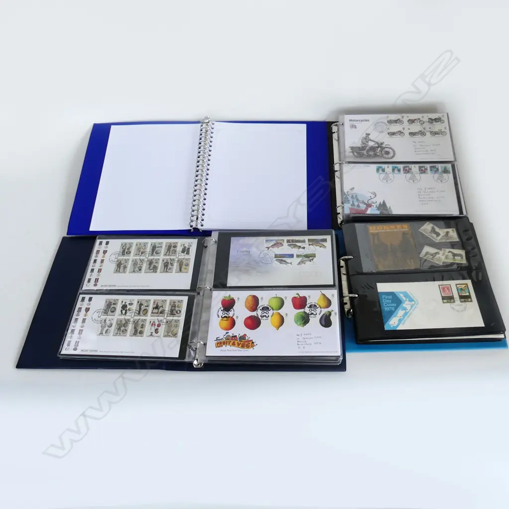 4 STAMP ALBUMS OF FIRST DAY COVERS Image 1++