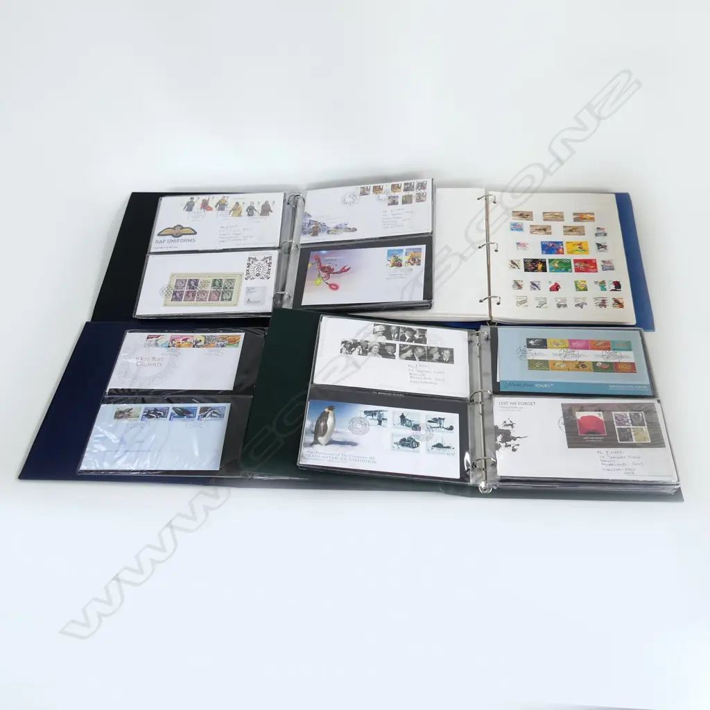 4 STAMP ALBUMS OF FIRST DAY COVERS Image 1++