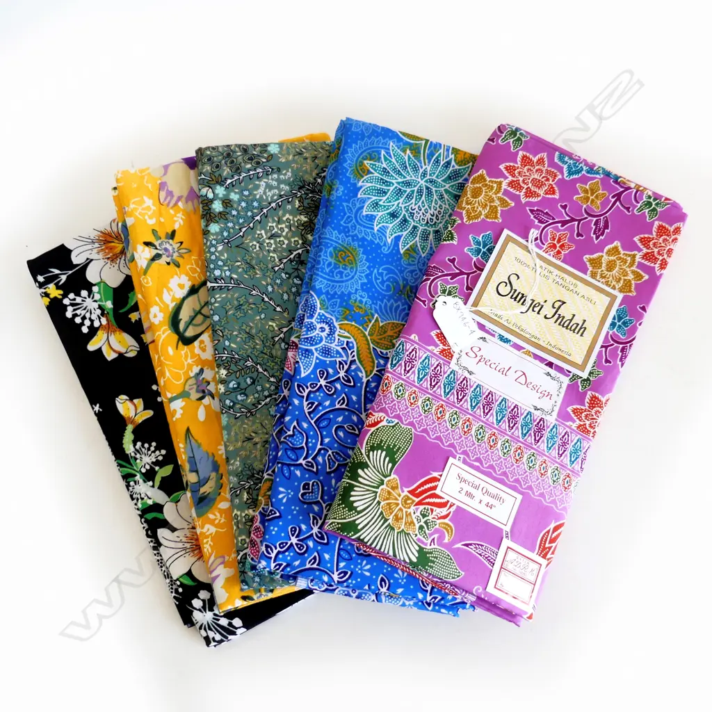5 NEW INDONESIAN BATIK COTTON SARONGS 1000 X 1700MM Image 1++