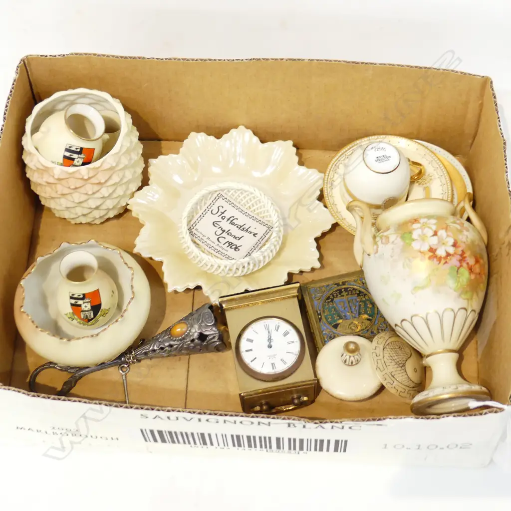 BOX LOT ASST. BLUSH CHINA ETC Image 1++