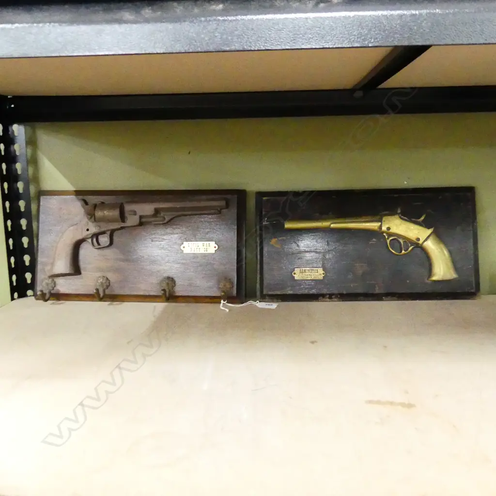 2X OLD ORNAMENTAL  PISTOL DISPLAYS Image 1++