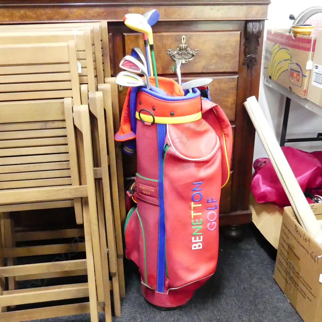 BENETTON GOLF CLUBS + BAG ETC, Image 1++