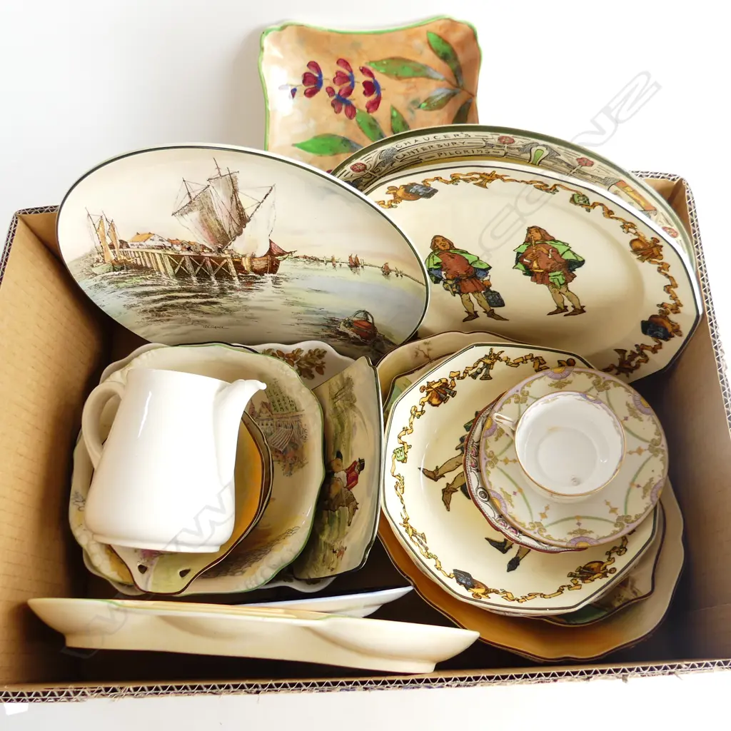 BOX LOT ASST. ROYAL DOULTON CHINA (GOOD CONDITION) Image 1++