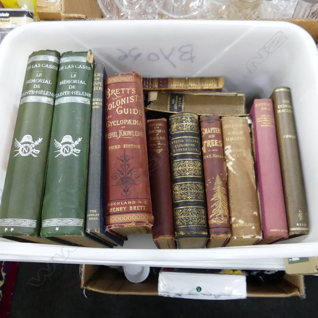 12 ANTIQUE & VINTAGE BOOKS, INCLDS 2 VOLS OF NAPOLEON HISTORY IN FRENCH Image 1++