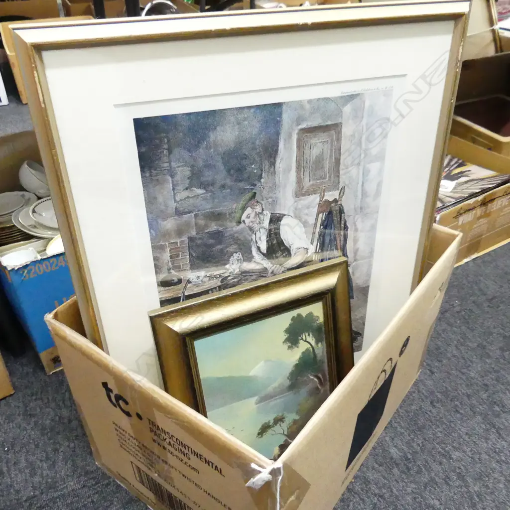 5 ARTWORKS INCL. COLONIAL LANDSCAPE OIL 'RUAHINE RANGES' Image 1++