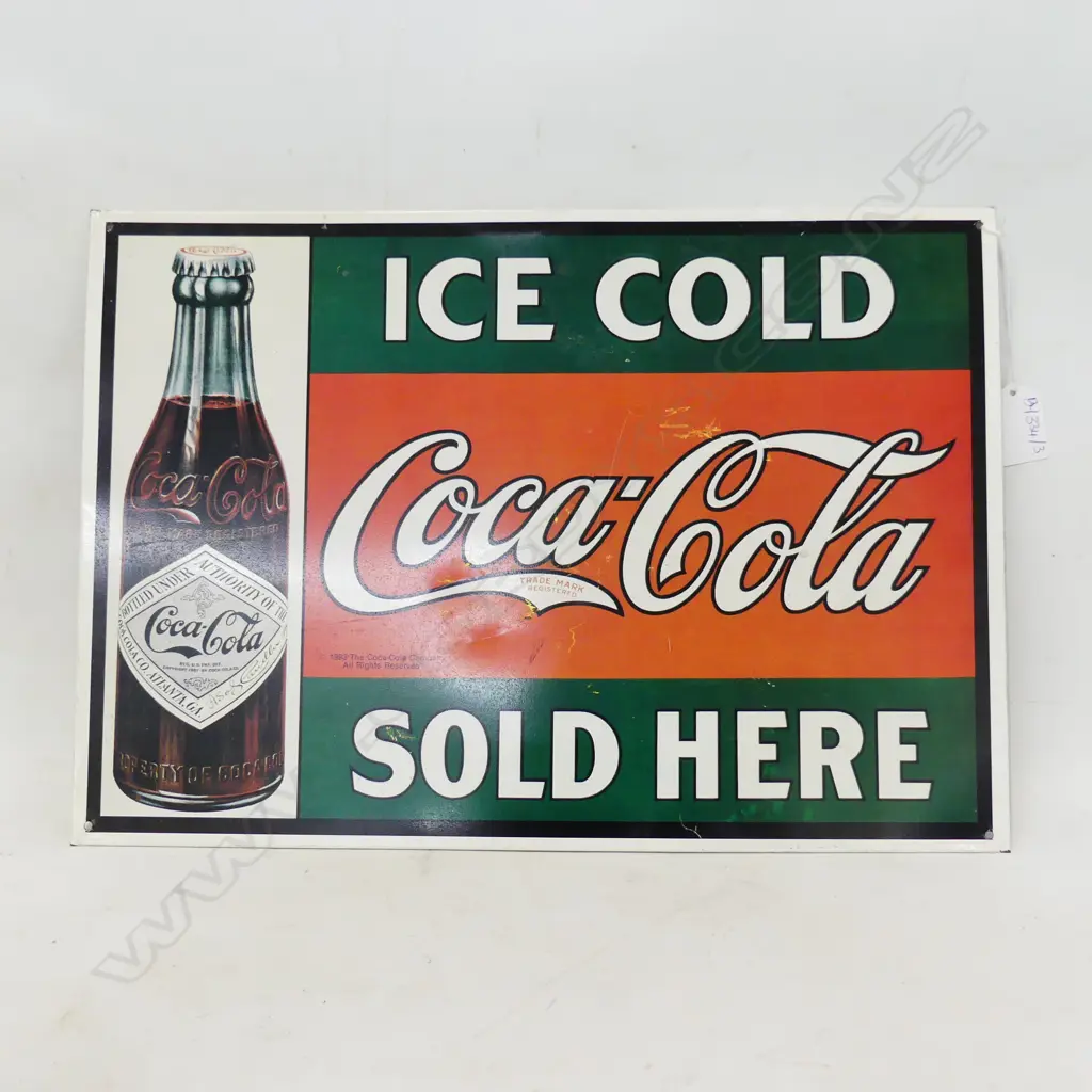 REPRO COCA COLA SIGN 285x410mm Image 1++