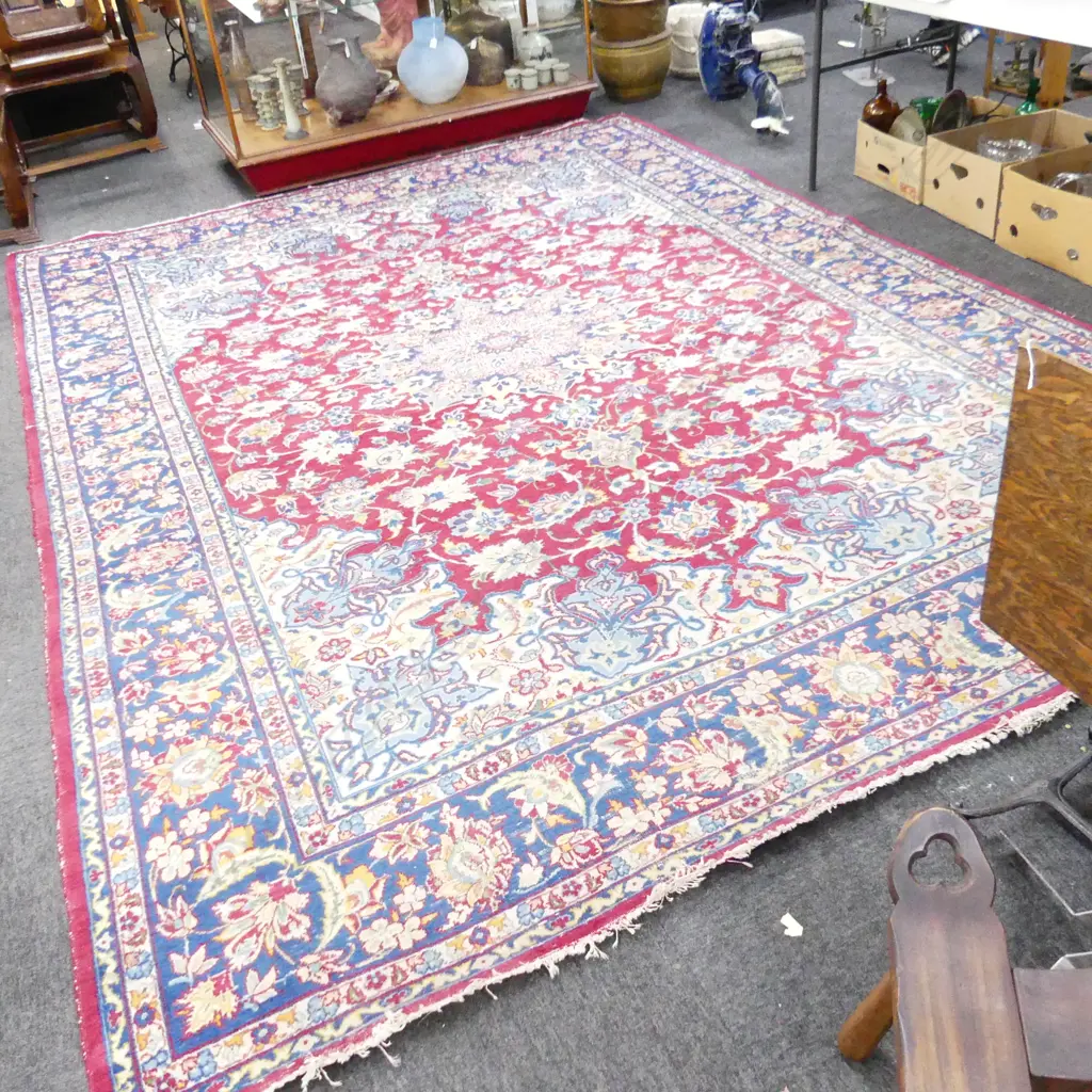 LG HAND KNOTTED WOOL PILE RUG 3600x2620mm Image 1++