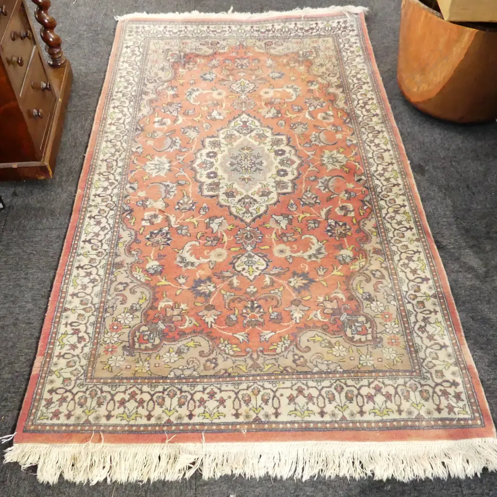 HAND KNOTTED WOOL PILE RUG 1630x940mm Image 1++