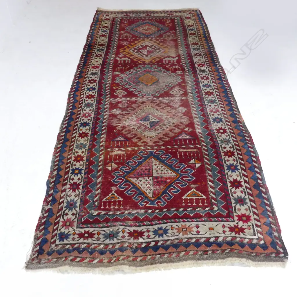 HAND KNOTTED ALL WOOL RUG 3000x1130mm Image 1++