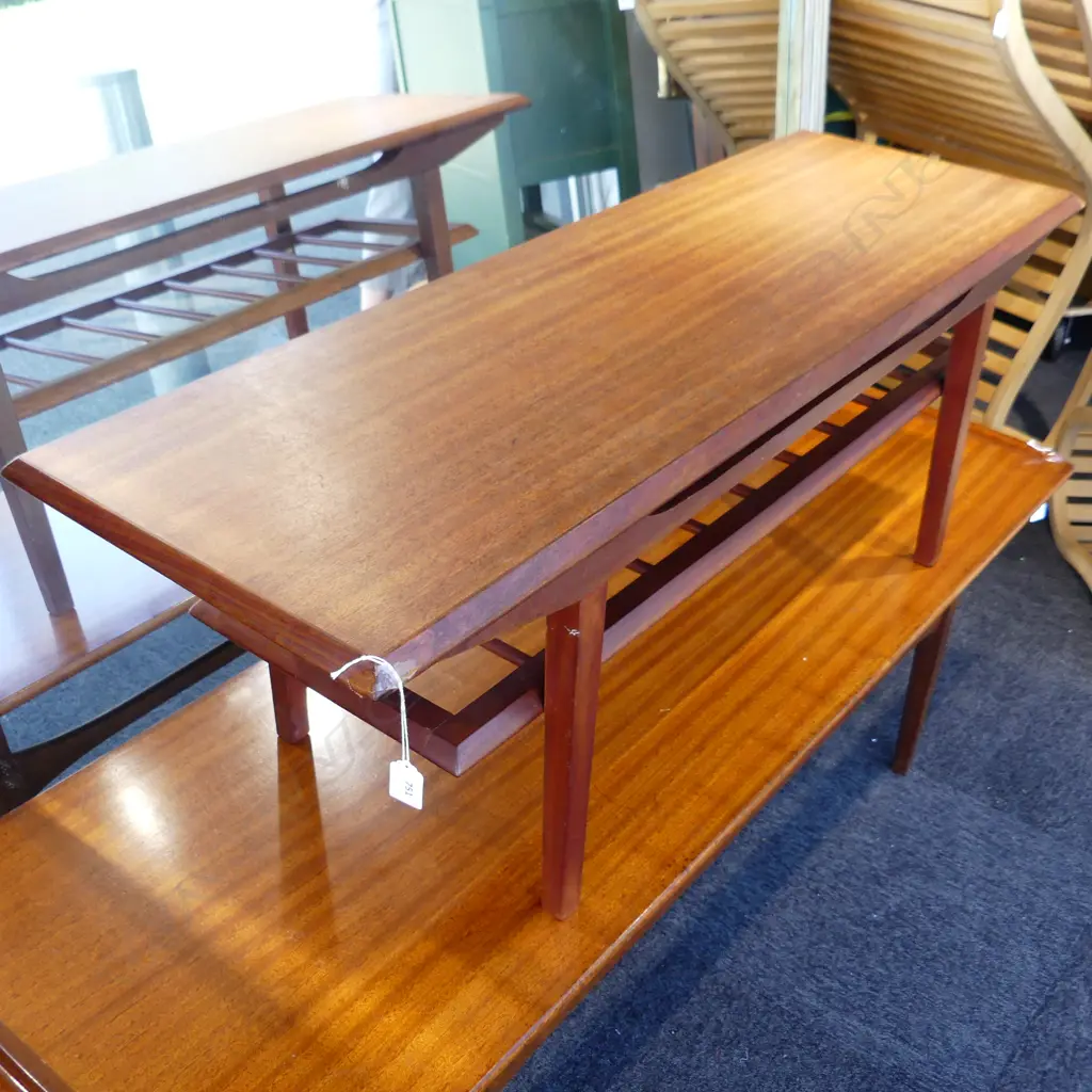RETRO DON LORONG MAHOGANY COFFEE TABLE 1200x400x420mm Image 1++