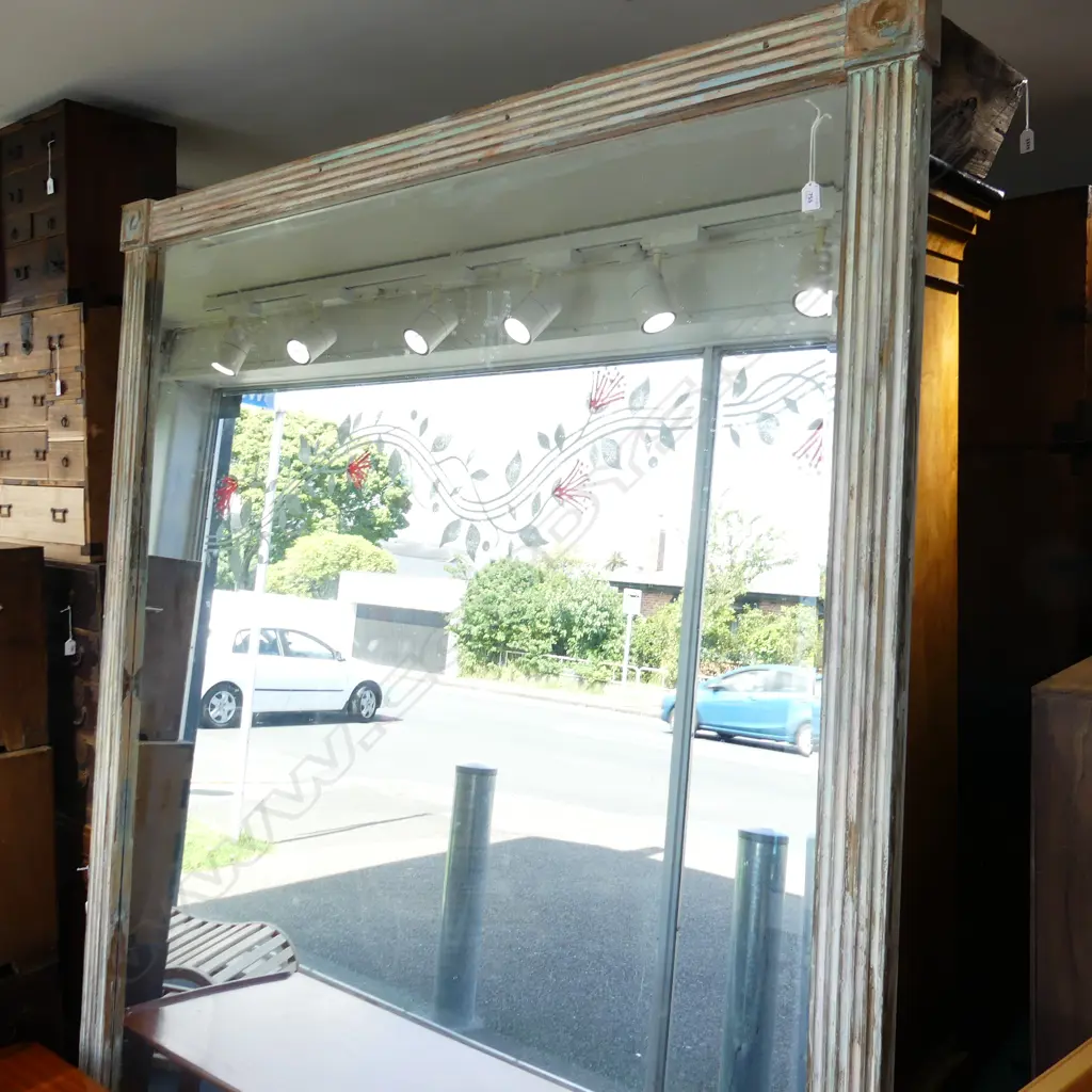 VERY LARGE WOODEN FRAMED MIRROR BOUGHT IN PARIS  2400x1800mm Image 1++