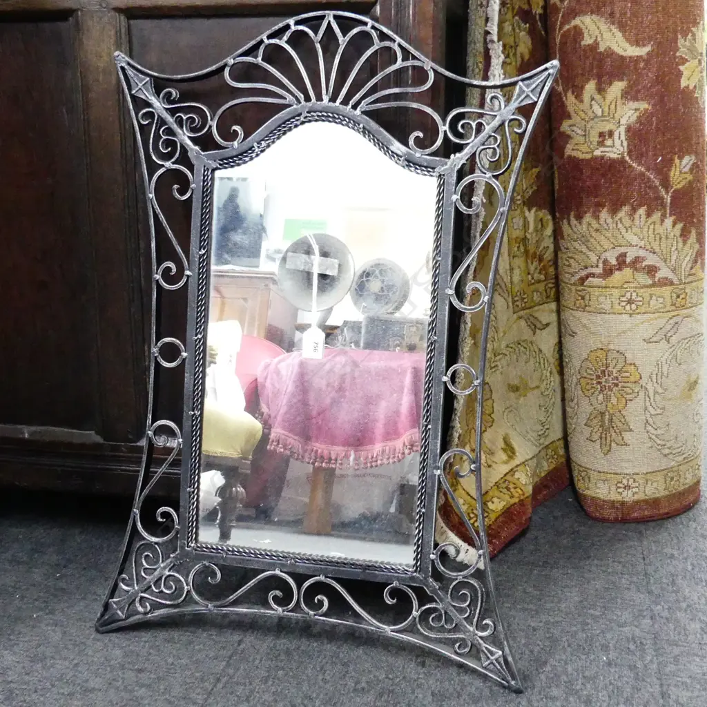 METAL FRAMED MIRROR 780x530mm Image 1++