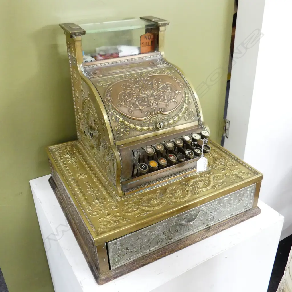 ANTIQUE NATIONAL CASH REGISTER SHOP TILL #303686 430x410x430mm Image 1++