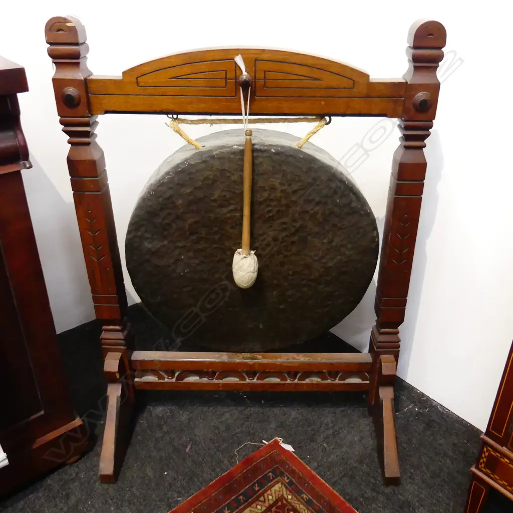 EDWARDIAN DINNER GONG H.980mm W.710mm Image 1++