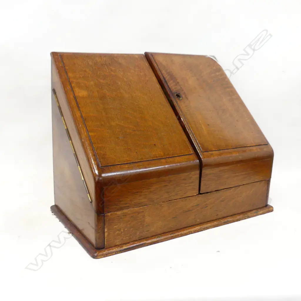 ANTIQUE OAK DESK COMPENDIUM W.400mm Image 1++