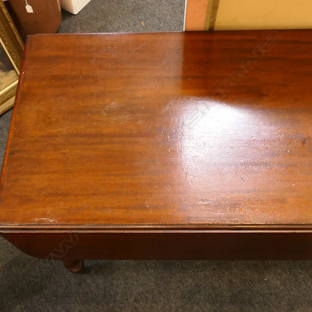 ANTIQUE MAHOGANY PEMBROKE TABLE 975x520x715mm Image 1++