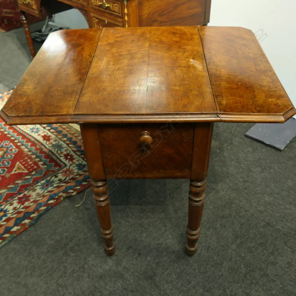 WALNUT PEMBROKE TABLE 570mm Image 1++