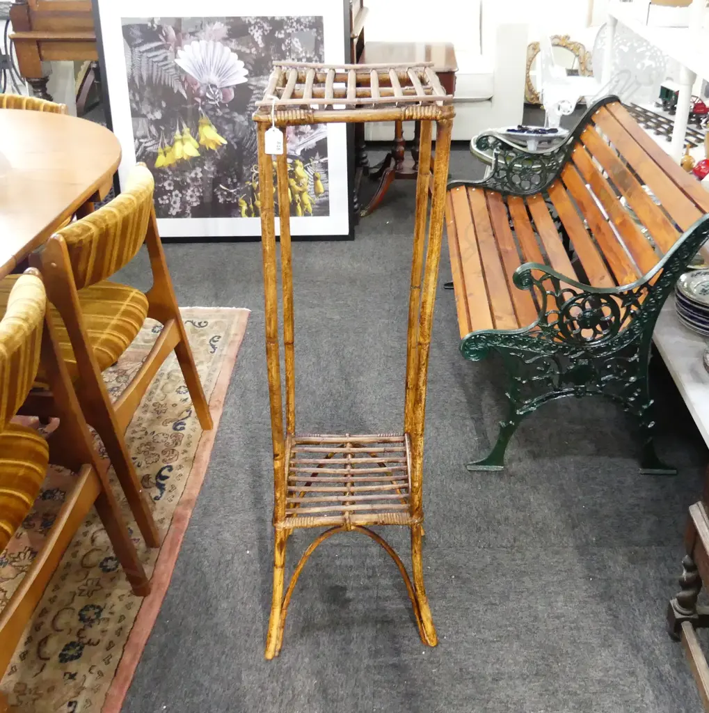 VINTAGE CANE PLANT STAND, H.107mm Image 1++