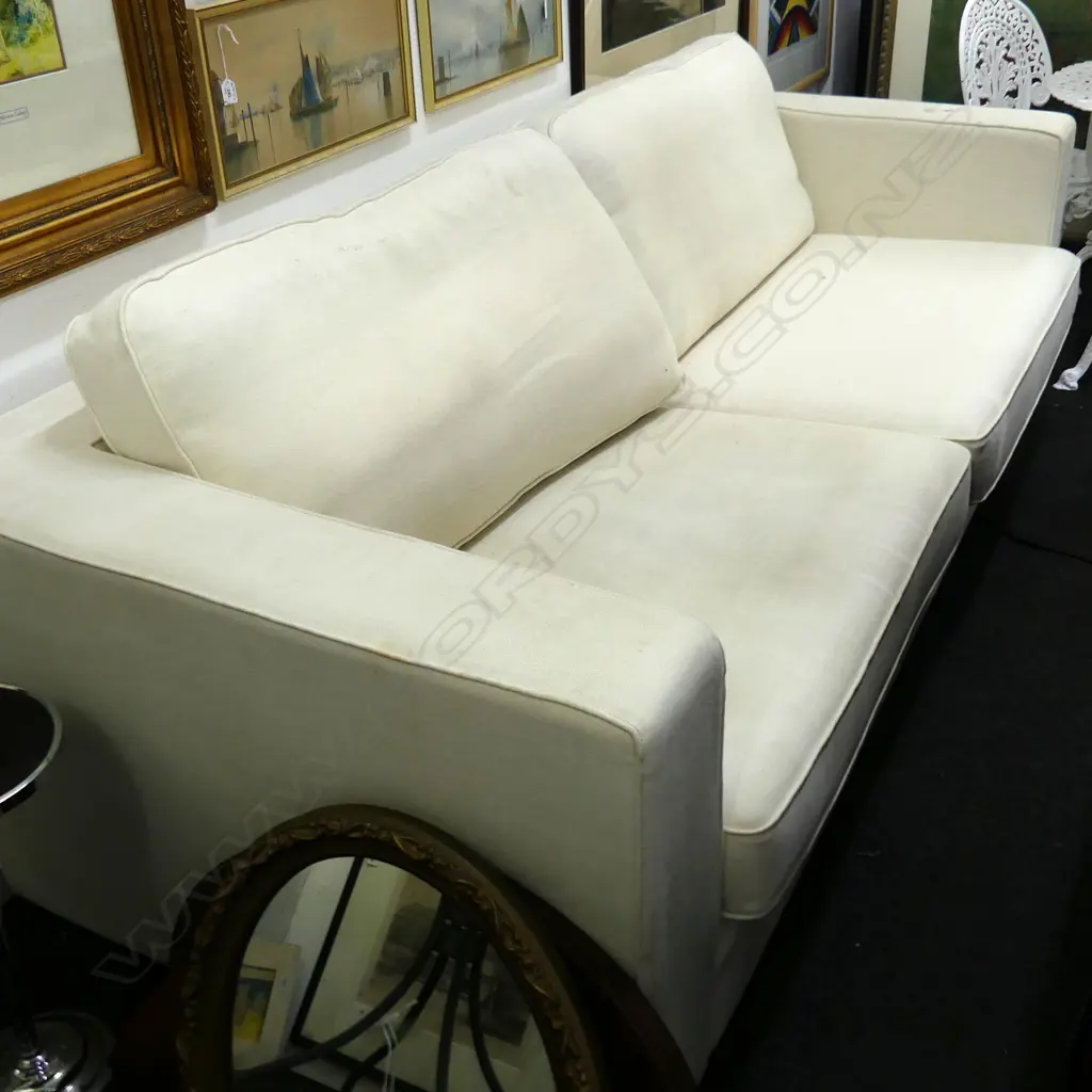 CREAM THREE SEATER SOFA Image 1++