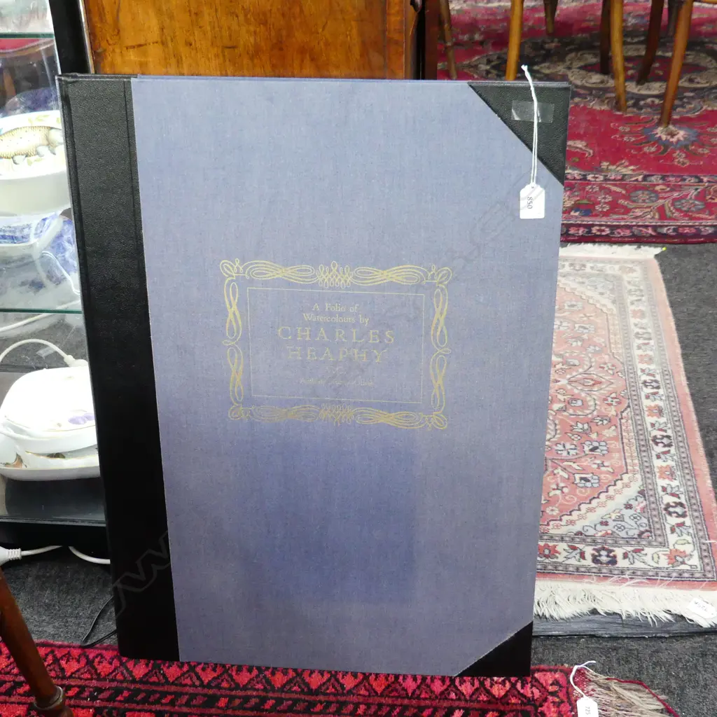LG BOOK; CHARLES HEAPHY W/C FOLIO; AVON FINE PRINTS 1981 725x520mm Image 1++