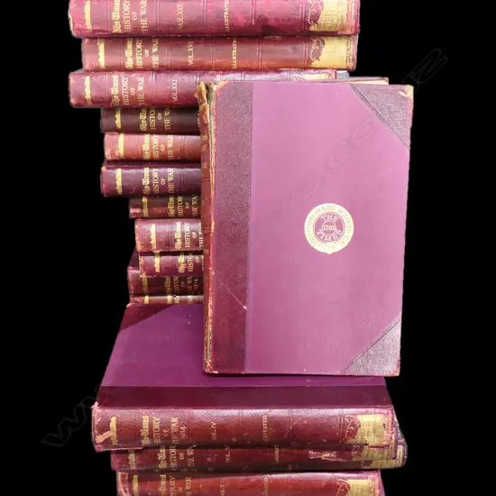 21 VOLUMES 'THE TIMES HISTORY OF THE WAR' PUB 1915 - 1920