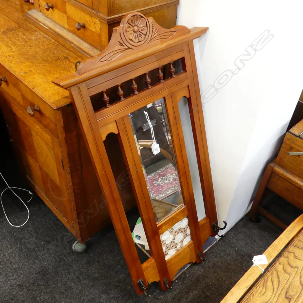 EDWARDIAN STYLE HALL MIRROR 1050x510mm Image 1++