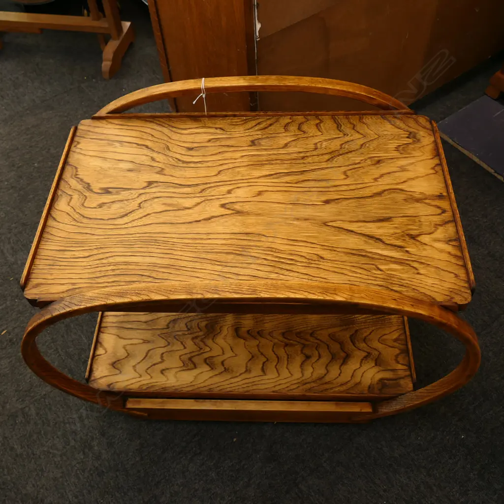 DECO OAK TEA TROLLEY 770x470x570mm Image 1++