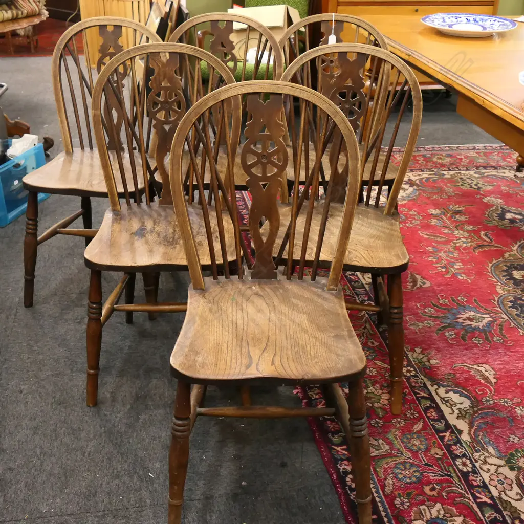 6 WHEEL BACK CHAIRS Image 1++