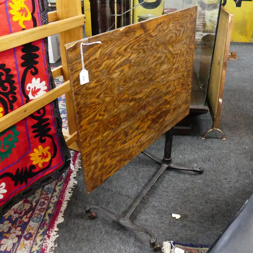 ANTIQUE ADJUSTABLE READING TABLE W.610mm Image 1++