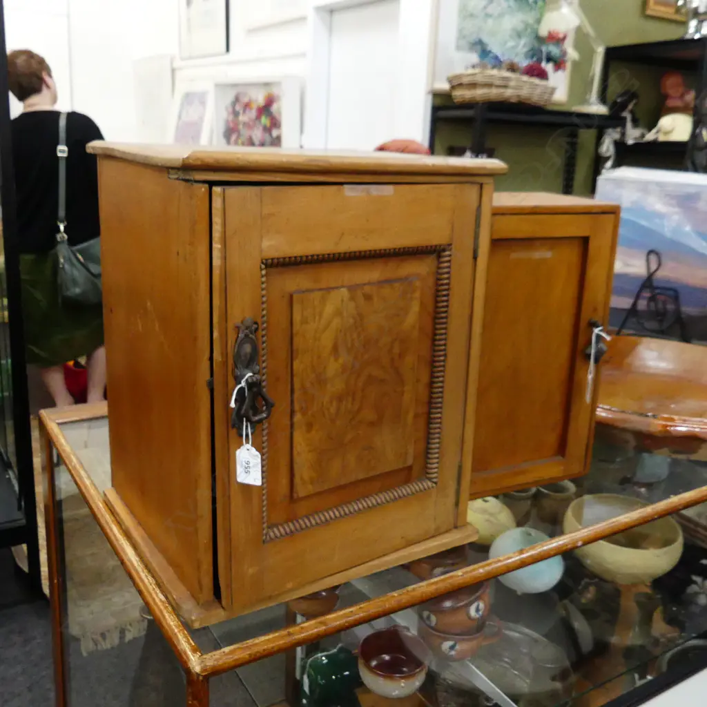 2 SMALL CUPBOARDS. ONE RIMU 250X480mm OTHER PART KAURI 350X430mm Image 1++
