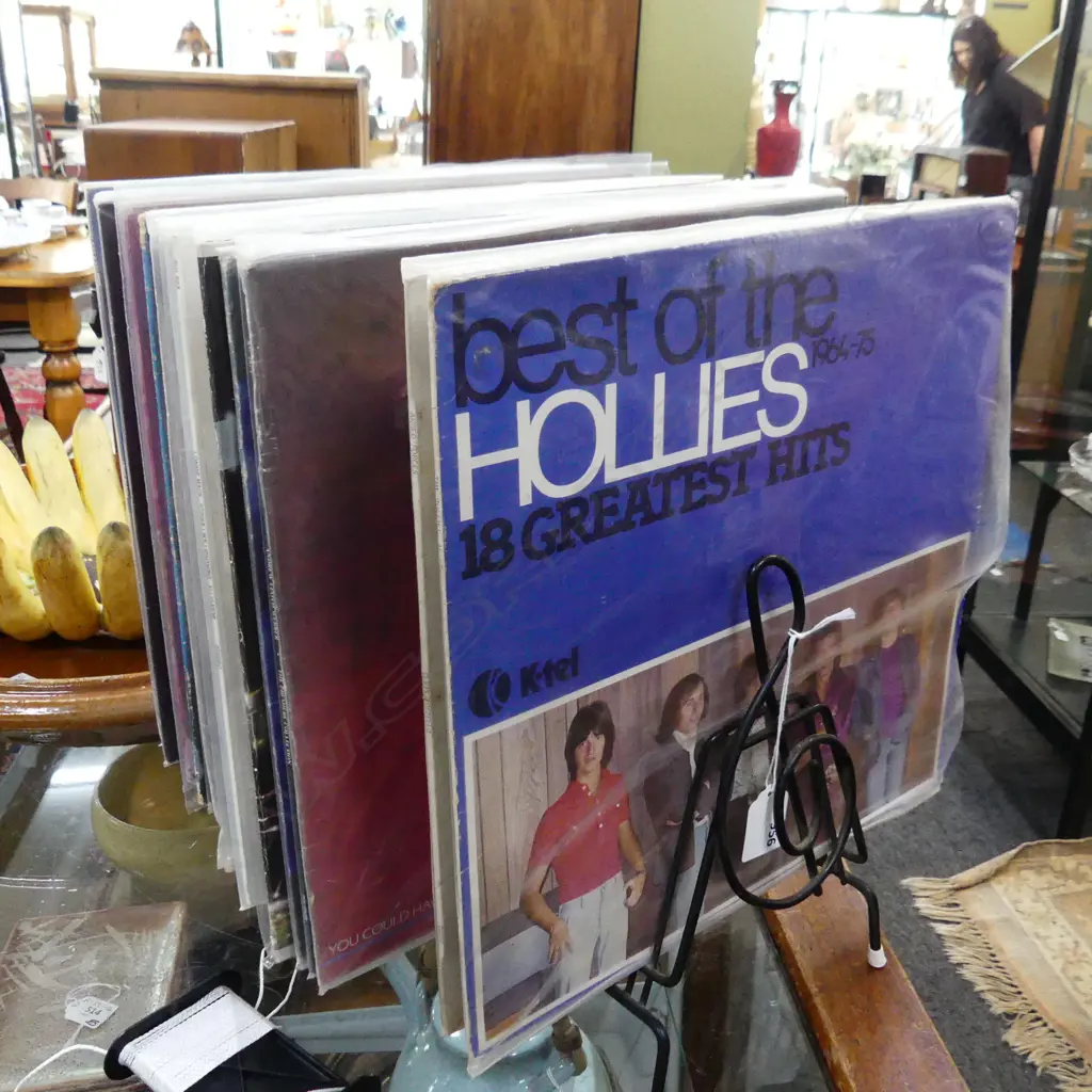 ASST. RECORDS ON STAND; ROD STEWART ETC Image 1++