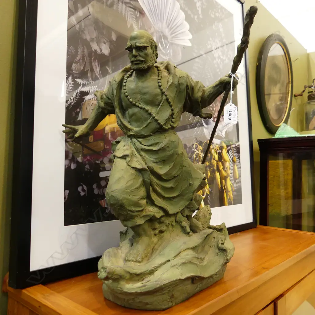 ORIENTAL BRONZED FIGURE H.490mm Image 1++