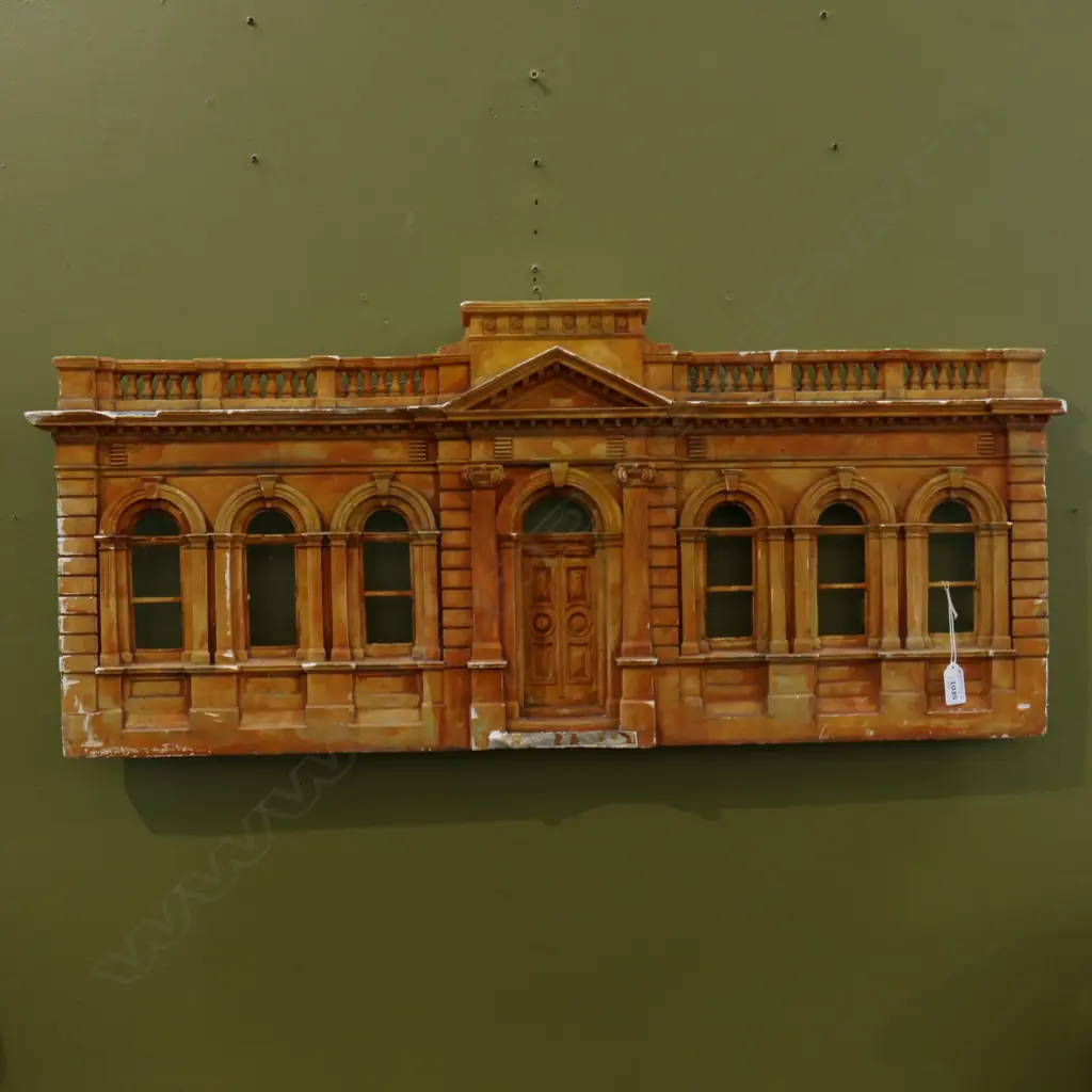 JOHN RADFORD (NZ b.1965) CLASSICAL BUILDING, PLASTER 385x900m SOME  FAULTS Image 1++