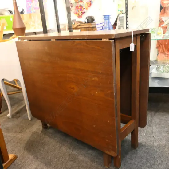 MAHOGANY DROP SIDE TABLE 790x380x730mm