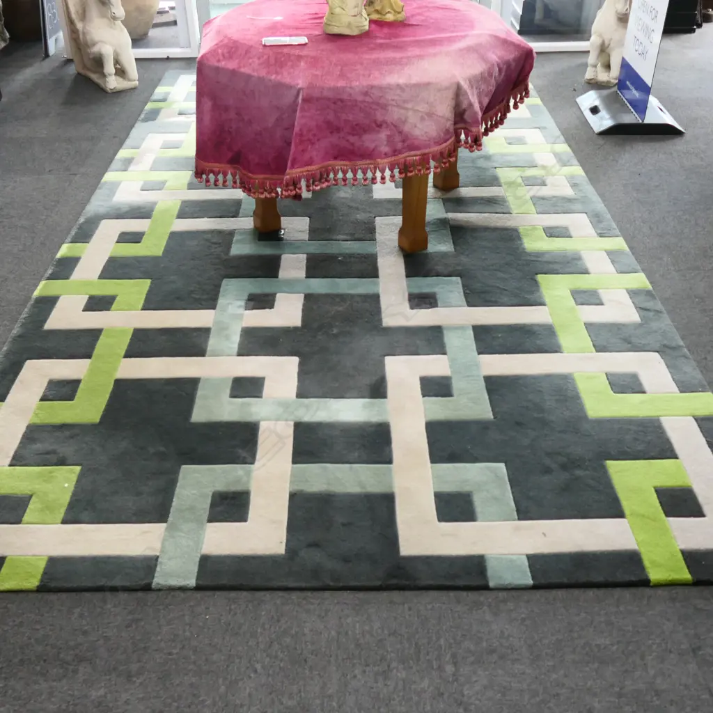 LG DESIGNER 100% NZ WOOL 'RUBIX' CARPET, 4070 x 2200mm Image 1++