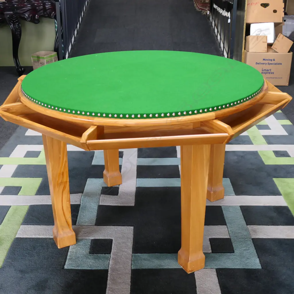 OCTAGONAL GAMES TABLE 1300mm dia H.760mm Image 1++