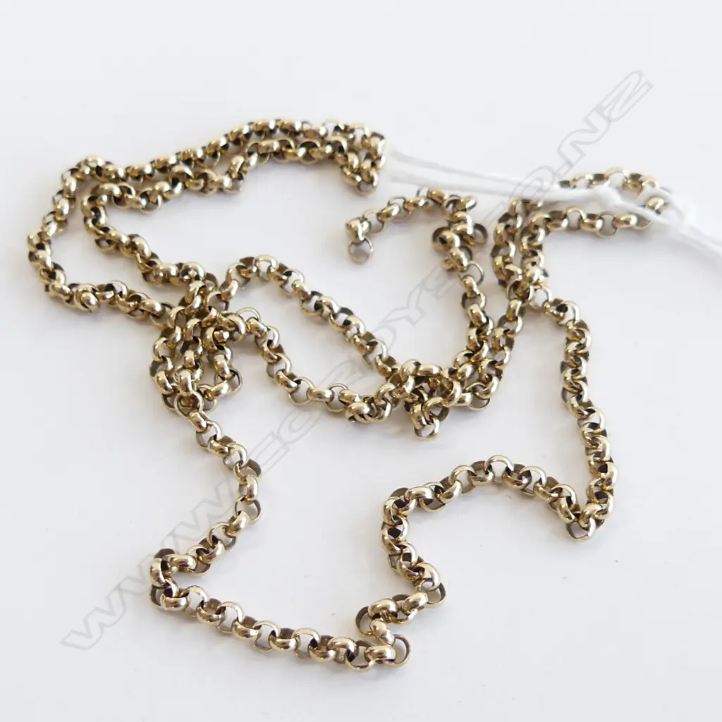 9CT GOLD (UNMARKED - TESTED) CHAIN 11.6 GRAMS Image 1++