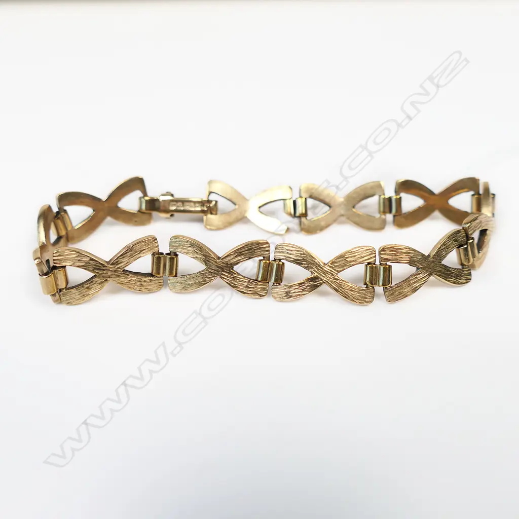 9CT YELLOW GOLD BRACELET 17.84gms Image 1++