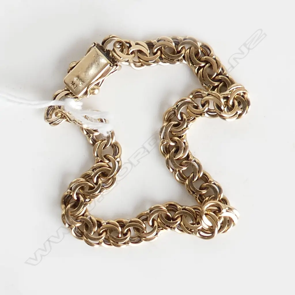 14ct GOLD BRACELET L.200mm,12.3gm Image 1++