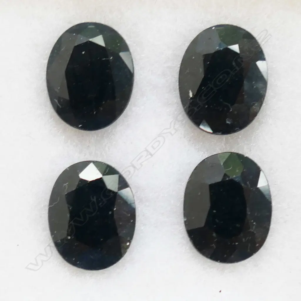 BLACK SAPPHIRE OVAL 4 = 10X8 14.80CT Image 1++