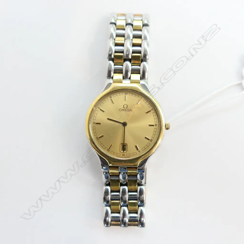 OMEGA De-Ville bi-tone gent's WRIST WATCH Image 1++