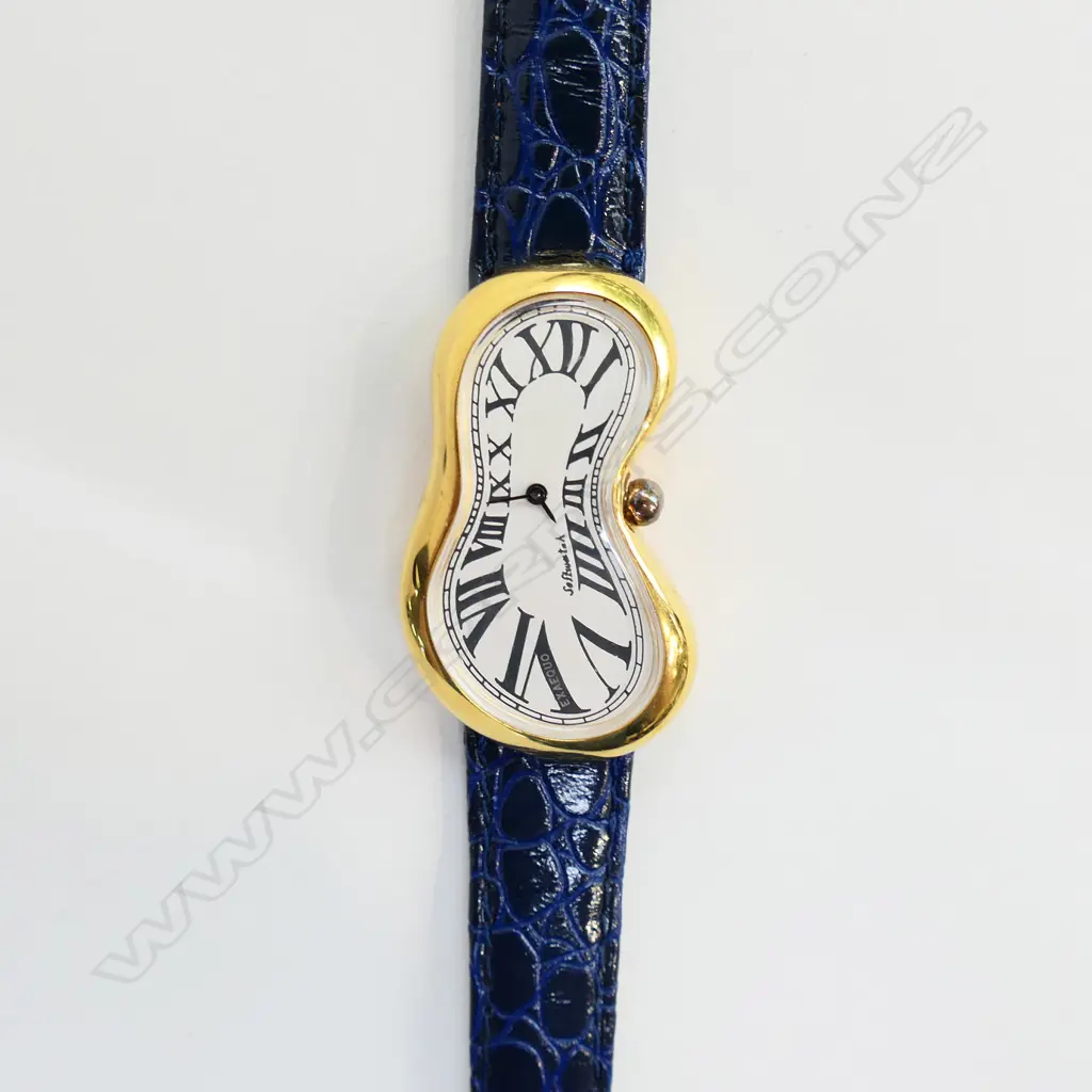 SALVA DORE DALI GOLD PLATE 'SOFTWATCH by Exaequo' Swiss in box Image 1++