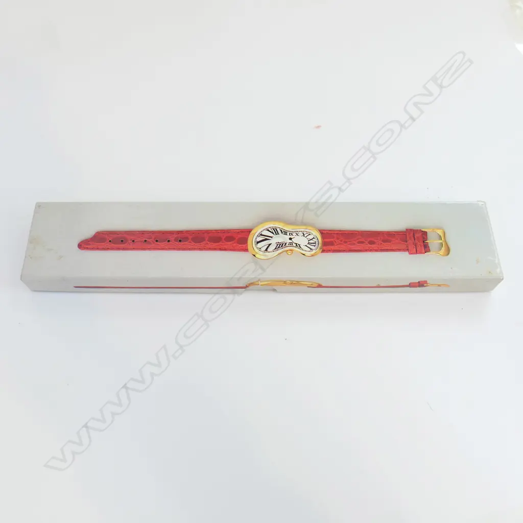 SALVA DORE DALI GOLD PLATE 'SOFTWATCH by Exaequo' Swiss in box Image 1++