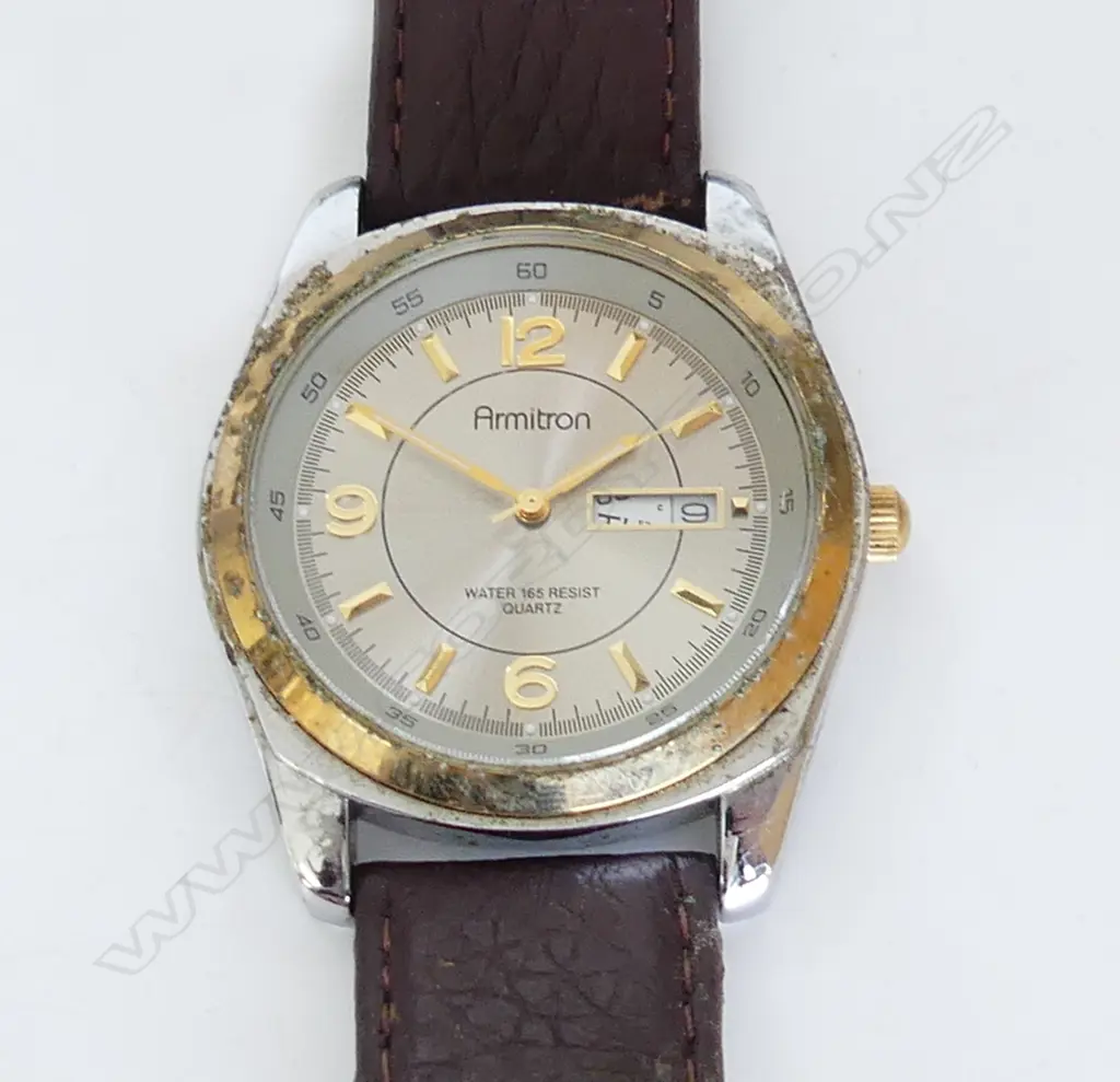 ARMITRON MENS WATCH - presented to the owner by actor Richard Gere, includes signed card. Image 1++