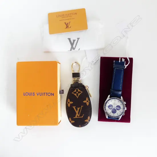 COPY OMEGA SPEEDMASTER REPLICA FASHION WRIST WATCH + COPY LOUIS VUITTON KEY HOLDER