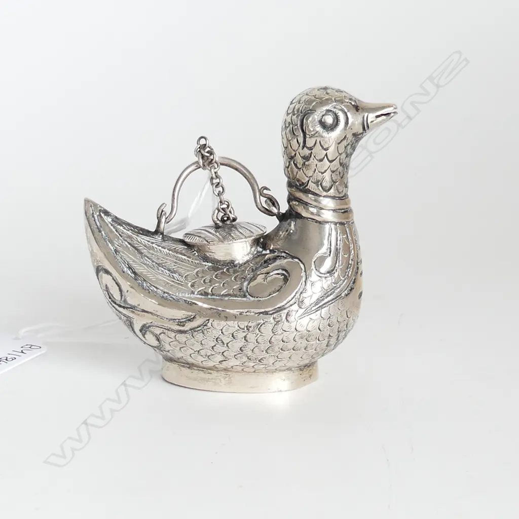 CHINESE SILVER DUCK CONTAINER Image 1++