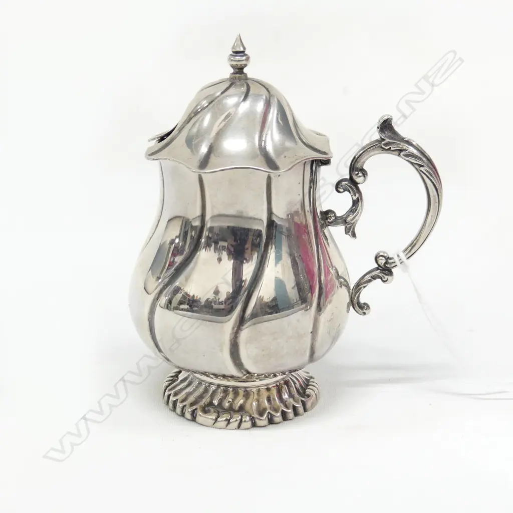 DUTCH SILVER LIDDED POT 118.30gm Image 1++