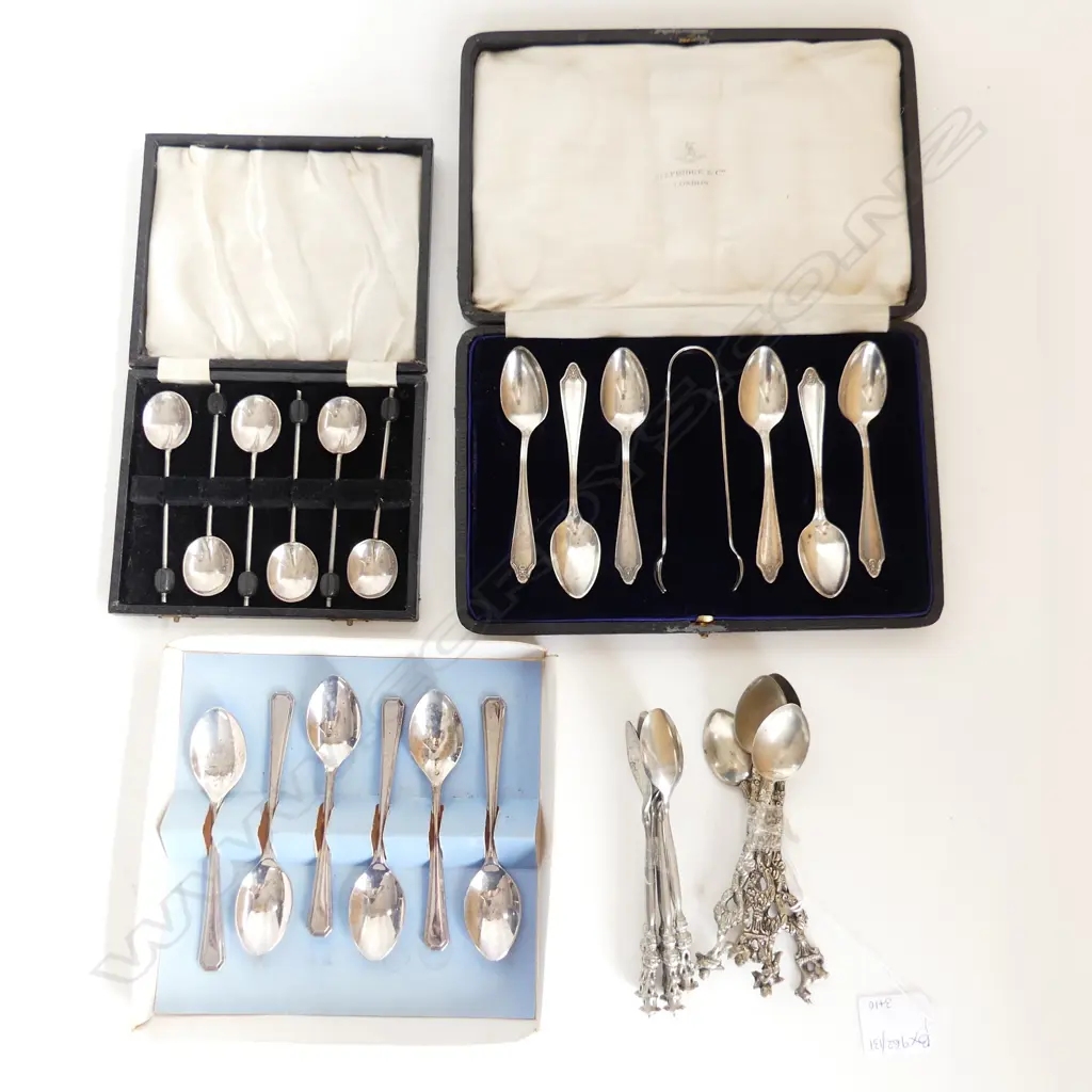 3 SETS BOXED CUTLERY + 10 TEASPOONS Image 1++