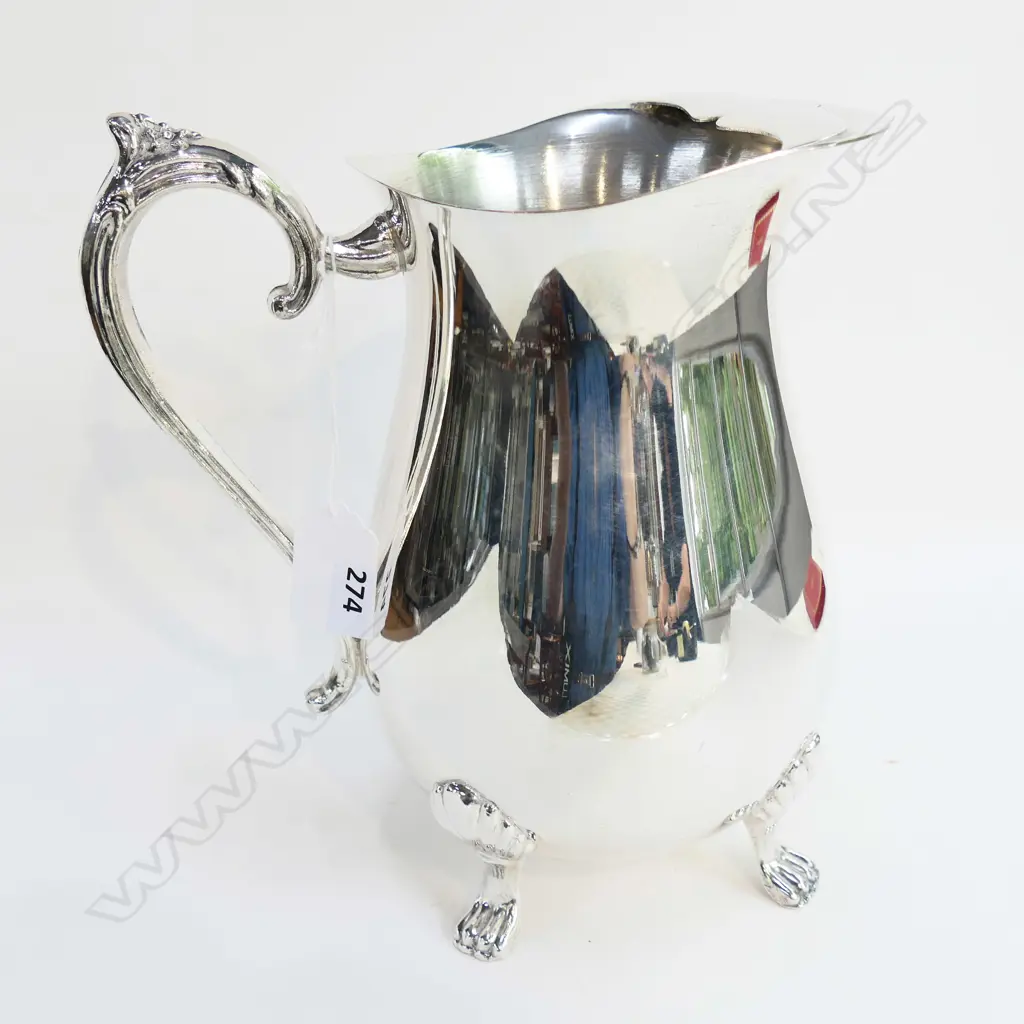 SILVER PLATE JUG H.210mm Image 1++