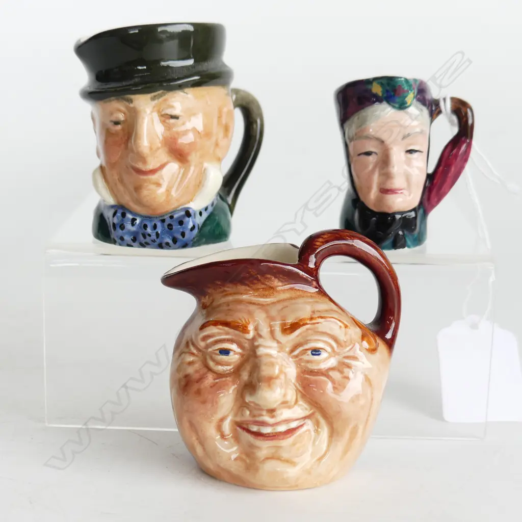 3 SMALL TOBYS: 2 DOULTON H.60mm + OTHER Image 1++